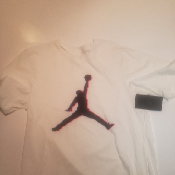 Jordan Jumpman Crew T-Shirt White - Picture 1 of 14